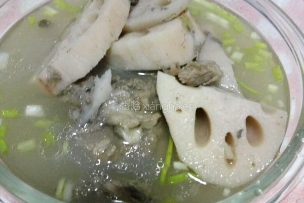 莲藕排骨汤的做法图解4