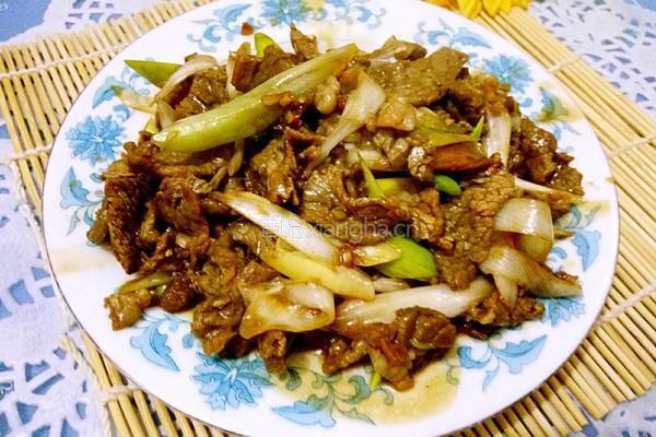 大葱爆牛肉的做法图解8