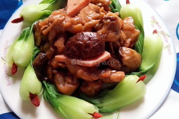 香菇滑蒸鸡
