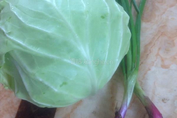 荞头包菜饭的做法图解2