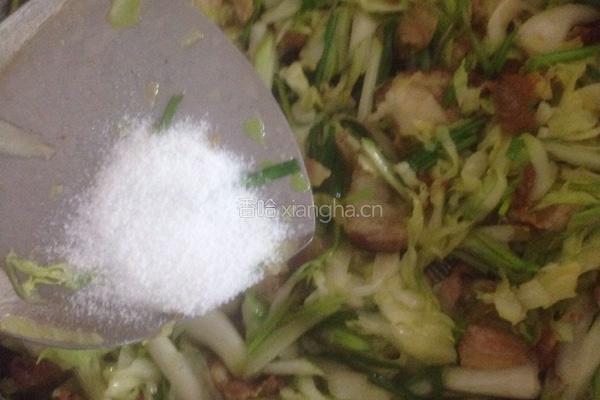 荞头包菜饭的做法图解12