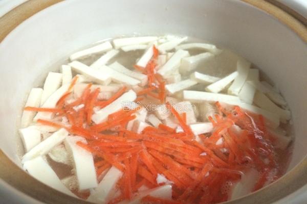清清白白——豌豆苗豆腐汤的做法图解4