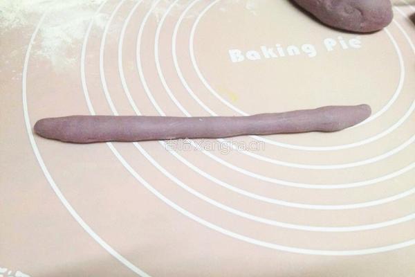 紫薯火腿肠花卷的做法图解10