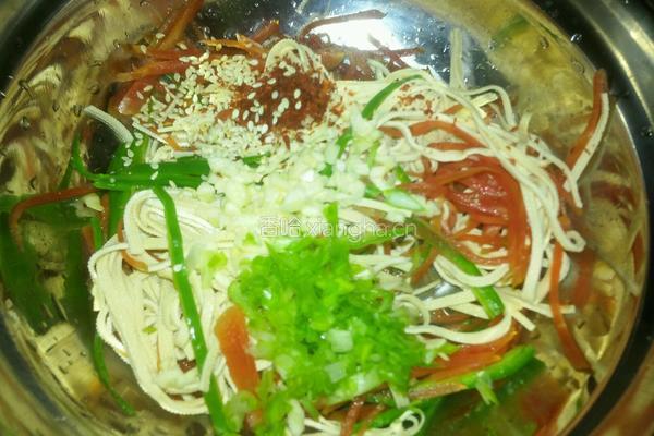 凉拌豆腐丝的做法图解9