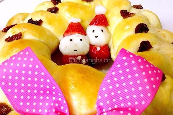 圣诞花环面包的做法图解19