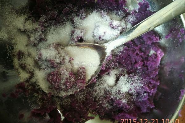 蜂蜜紫薯黄薯芋圆的做法图解2