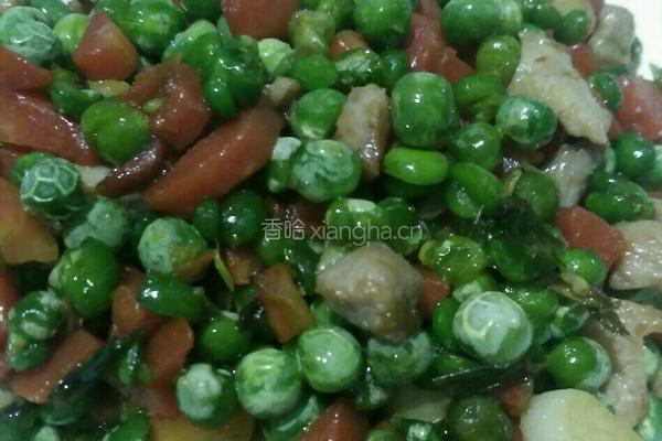肉丁炒豌豆的做法图解9
