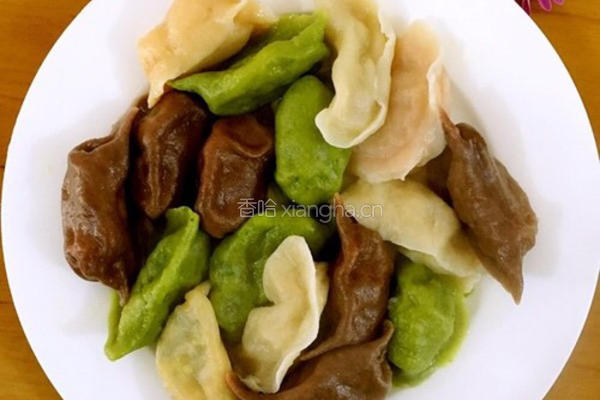 彩色饺子的做法图解15