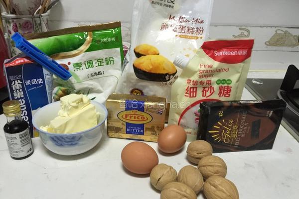 布朗尼芝士蛋糕的做法图解1