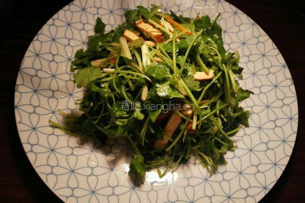 凉拌香菜香干丝