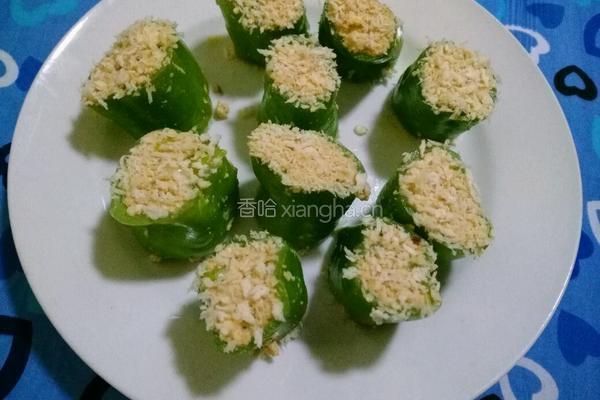 尖椒豆腐酿的做法图解6
