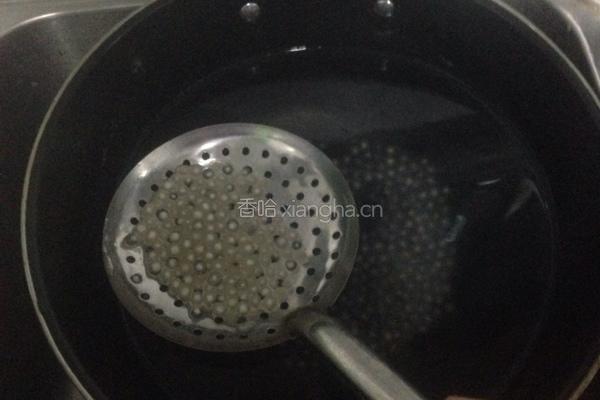 木瓜椰奶西米露的做法图解3