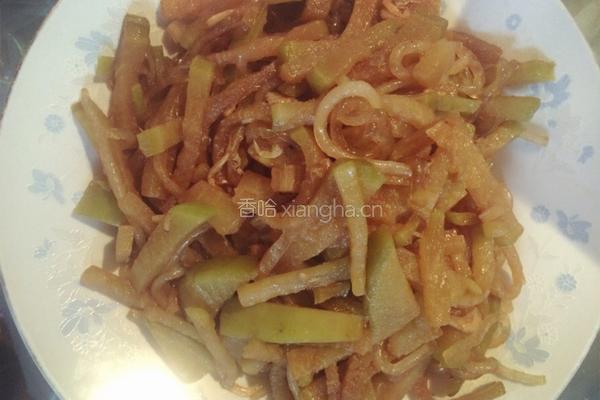 萝卜虾皮炒粉条