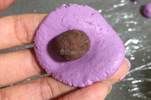 紫薯豆沙汤圆的做法图解7