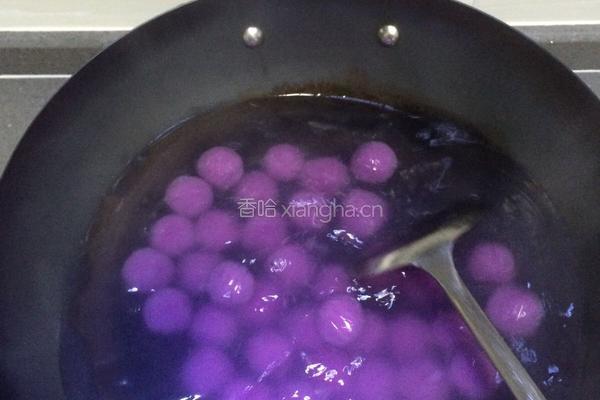 紫薯豆沙汤圆的做法图解12