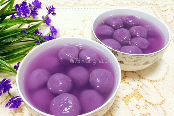 紫薯豆沙汤圆的做法图解15