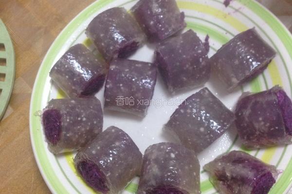西米紫薯卷的做法图解11