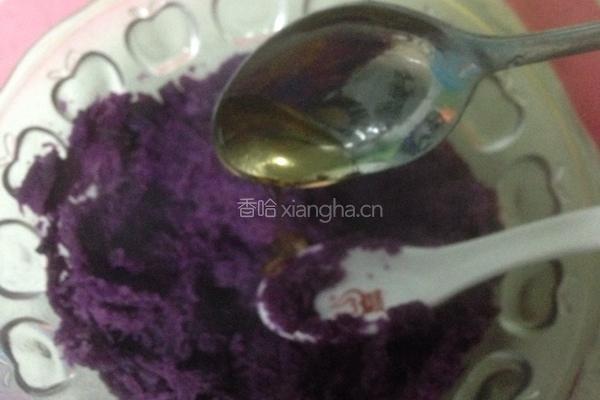 西米紫薯卷的做法图解4