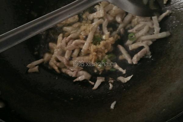 豆芽炒肉丝的做法图解4