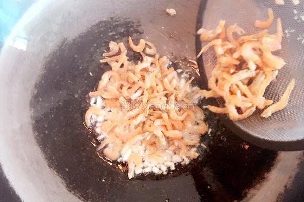 蒜蓉虾米炒芥菜头的做法图解7