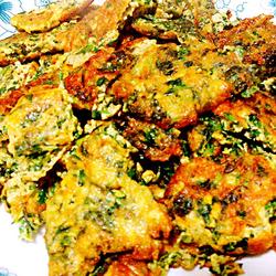 香菜鹅蛋饼(冬至偏方)的做法[图]