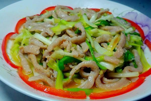 韭黄炒肉丝的做法图解9