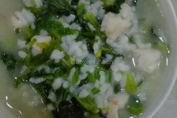 虾仁菠菜粥的做法图解4