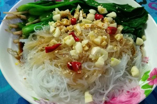 凉拌菠菜粉丝的做法图解9