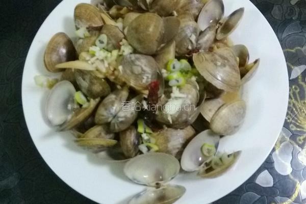 蒜蓉蚝油蚬子的做法图解6
