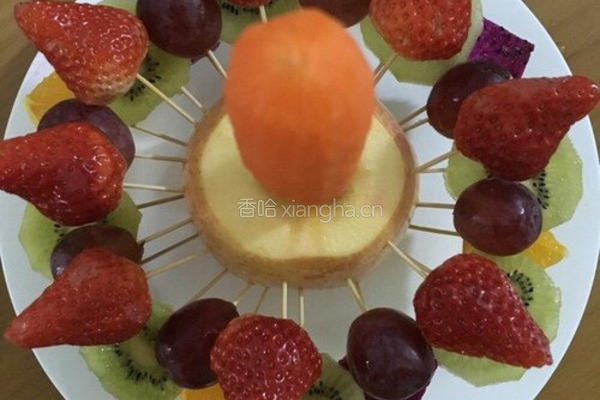 水果圣诞树的做法图解9