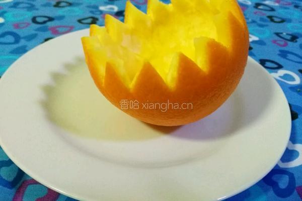 香橙熔岩蒸蛋的做法图解2