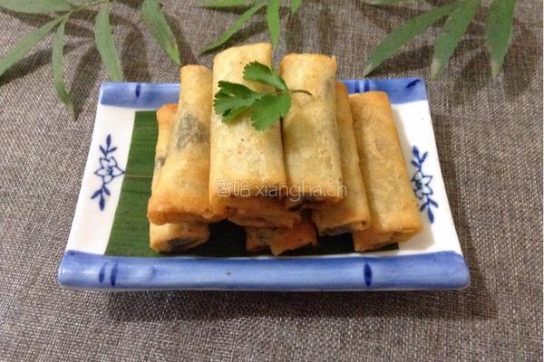 豆沙春卷的做法图解6
