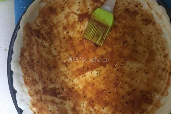 意式薄皮鸡肉披萨的做法图解4