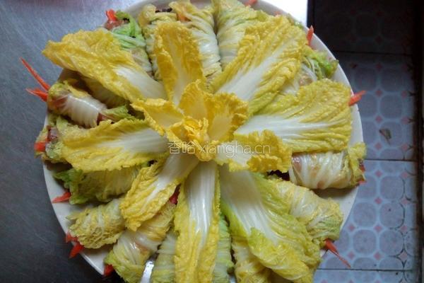 娃娃菜卷的做法图解6