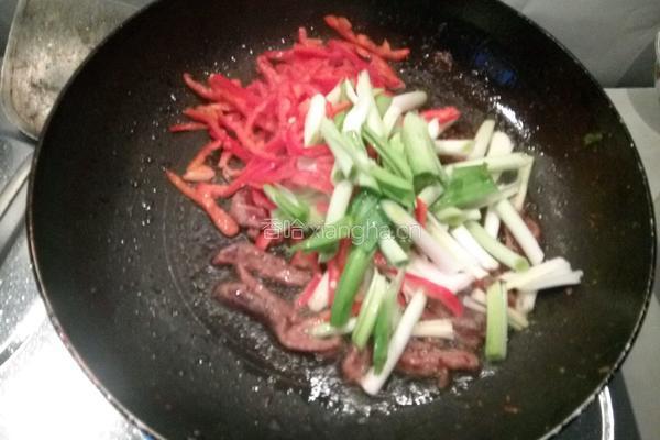 大蒜牛肉丝的做法图解4