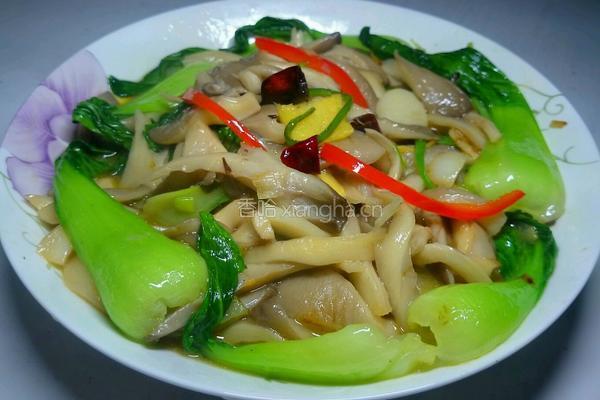 蘑菇青菜的做法图解11
