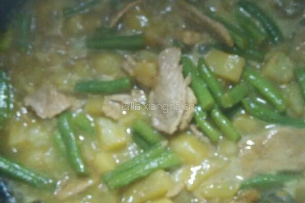 土豆炖豆角炒肉的做法图解8