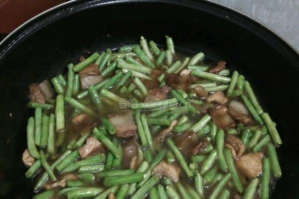 豆角蒸面的做法图解3