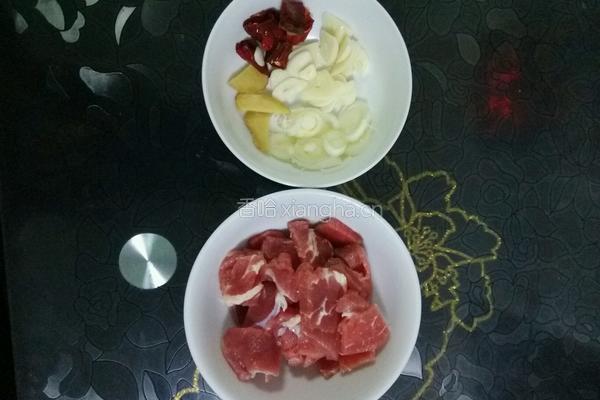 茄子干土豆条炒牛肉的做法图解4