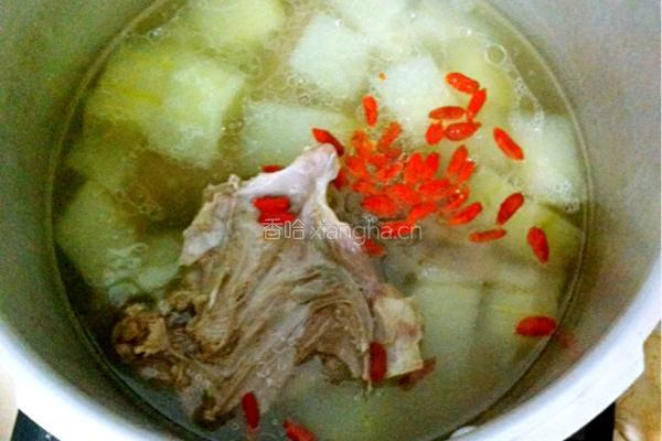 鹅肉冬瓜汤的做法图解4