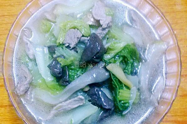 平菇白菜鸡血汤的做法图解11