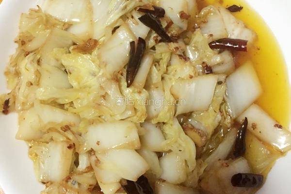 醋溜白菜的做法图解5
