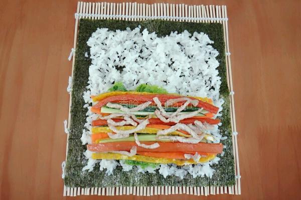 紫菜包饭的做法图解7