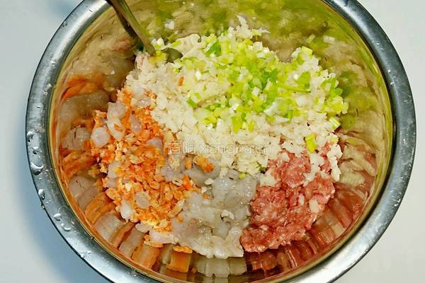 蝦仁藕餅的做法图解4
