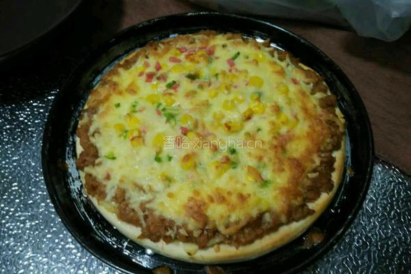 金枪鱼肉松披萨的做法图解7