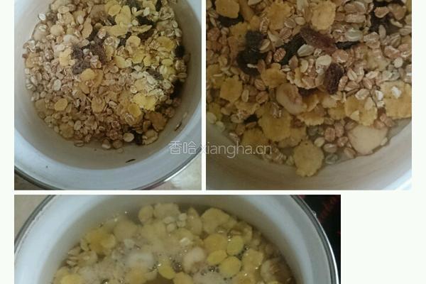 奶香麦片粥的做法图解2