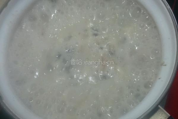 奶香麦片粥的做法图解4