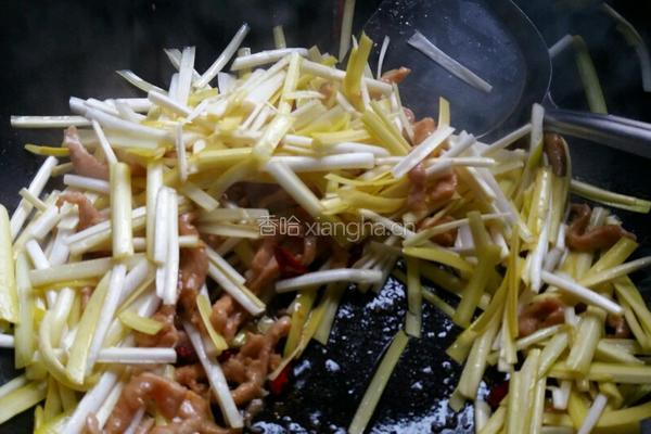 韭黄炒肉丝的做法图解8