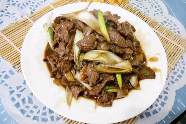 大葱爆羊肉的做法图解7