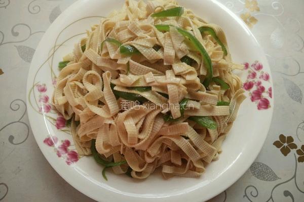 青椒豆腐皮的做法图解9